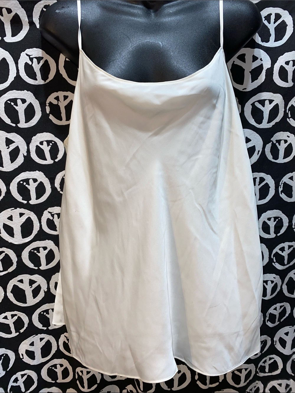 BCBG MAX AZRIA CREAM CAMI MULTI-STRAP/TIES, lined, SZ XL